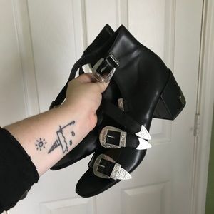 ASOS Western Style Block Heels Size 8 US 6 UK